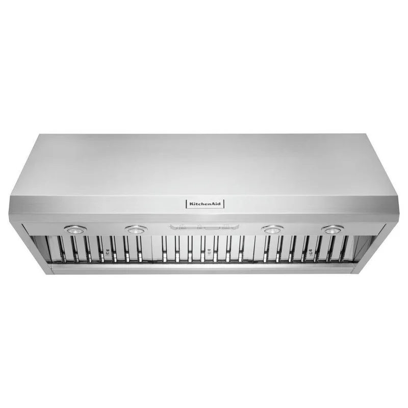 KitchenAid - 48 Inch 1170 CFM Wall Mount and Chimney Range Vent in Stainless - KVWC908JSS Stainless