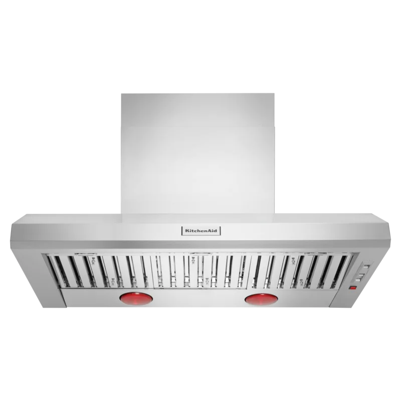 KitchenAid - 48 Inch 1170 CFM Wall Mount and Chimney Range Vent in Stainless - KVWC958JSS Stainless