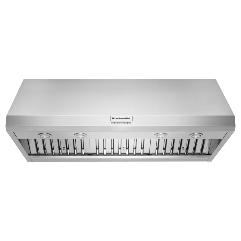 KitchenAid - 48 Inch 585 or 1170 CFM Wall Mount and Chimney Range Vent in Stainless - KVWC908KSS Stainless