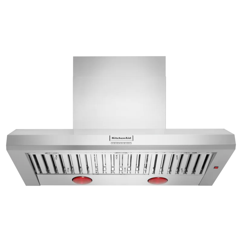 KitchenAid - 48 Inch 585 or 1170 CFM Wall Mount and Chimney Range Vent in Stainless - KVWC958KSS Stainless