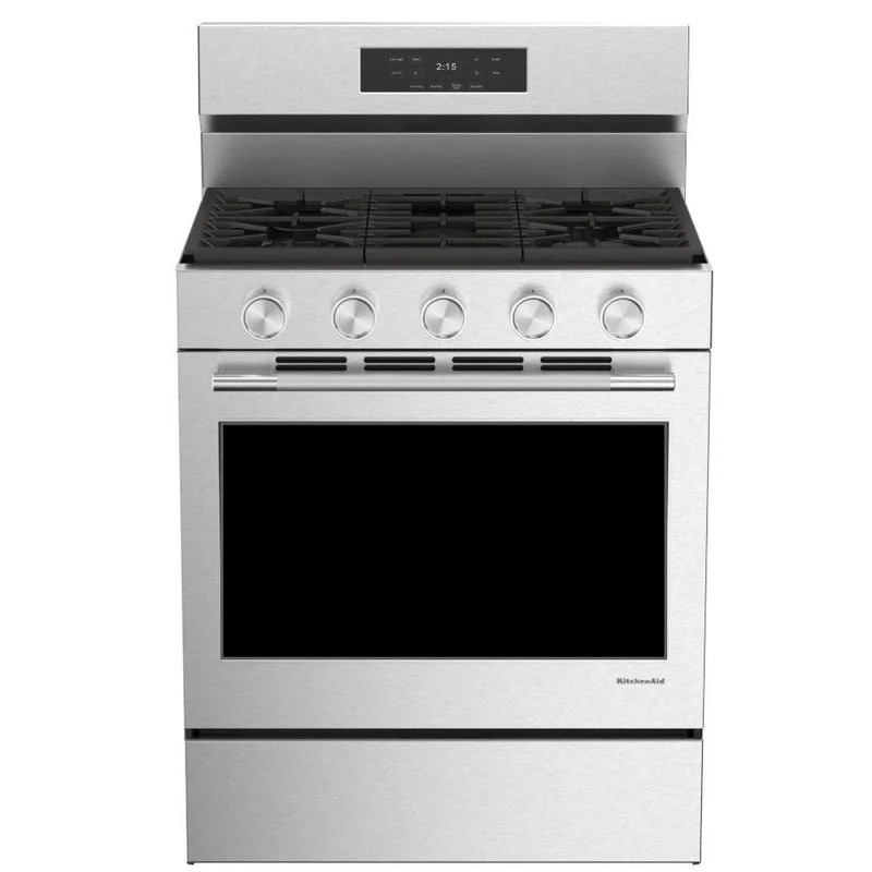 KitchenAid - 5.0 cu. ft Gas Range in Stainless - KFGS330TPS Stainless