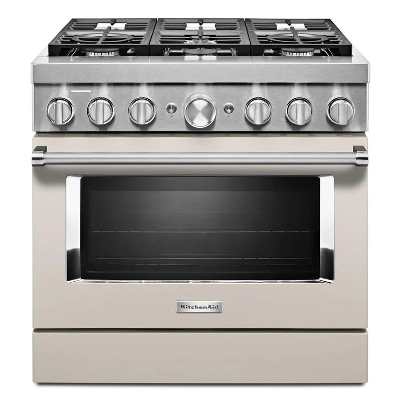 KitchenAid - 5.1 cu. ft Dual Fuel Range in White - KFDC506JMH White