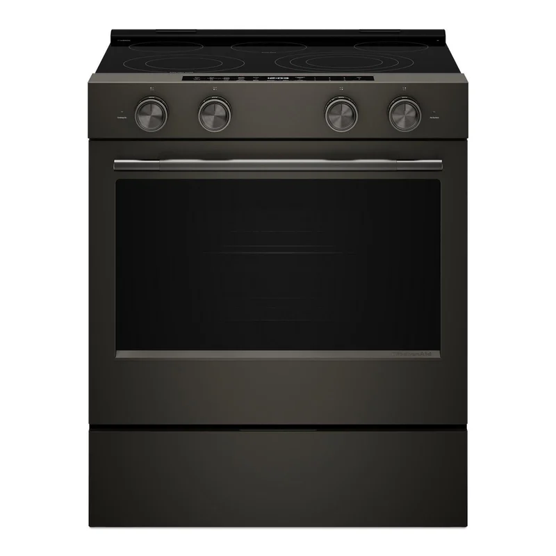 KitchenAid - 5.3 cu. ft Electric Range in Black Ore - YKSES530SBE Black