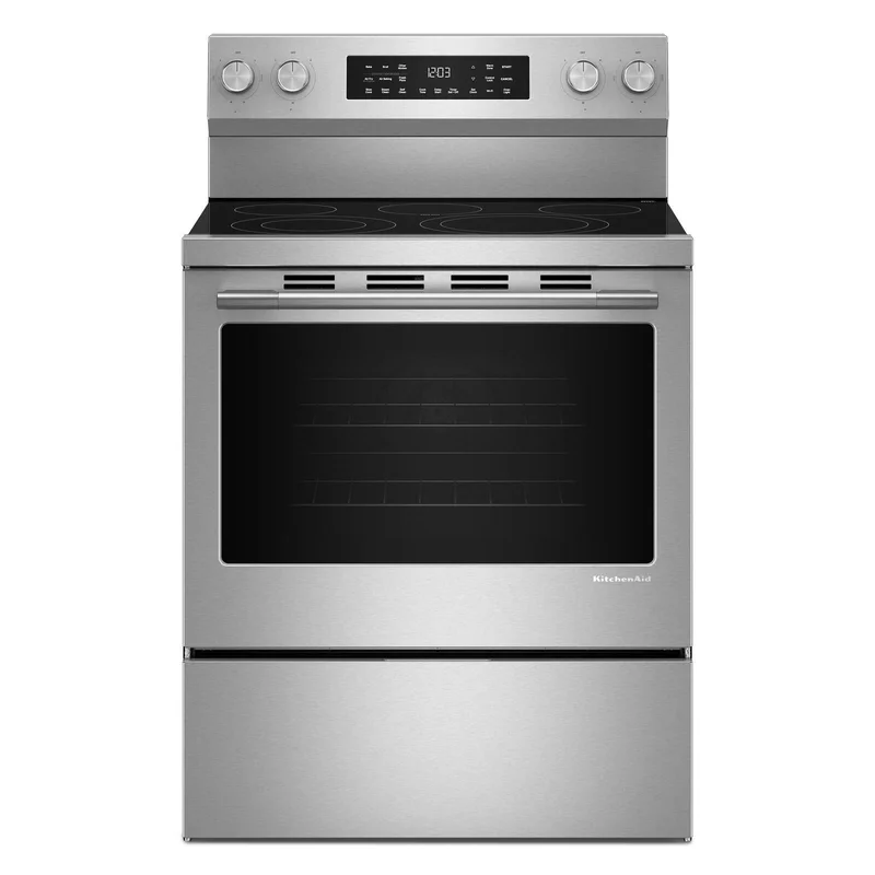 KitchenAid - 5.3 cu. ft Electric Range in Stainless - YKFES330TPS Stainless