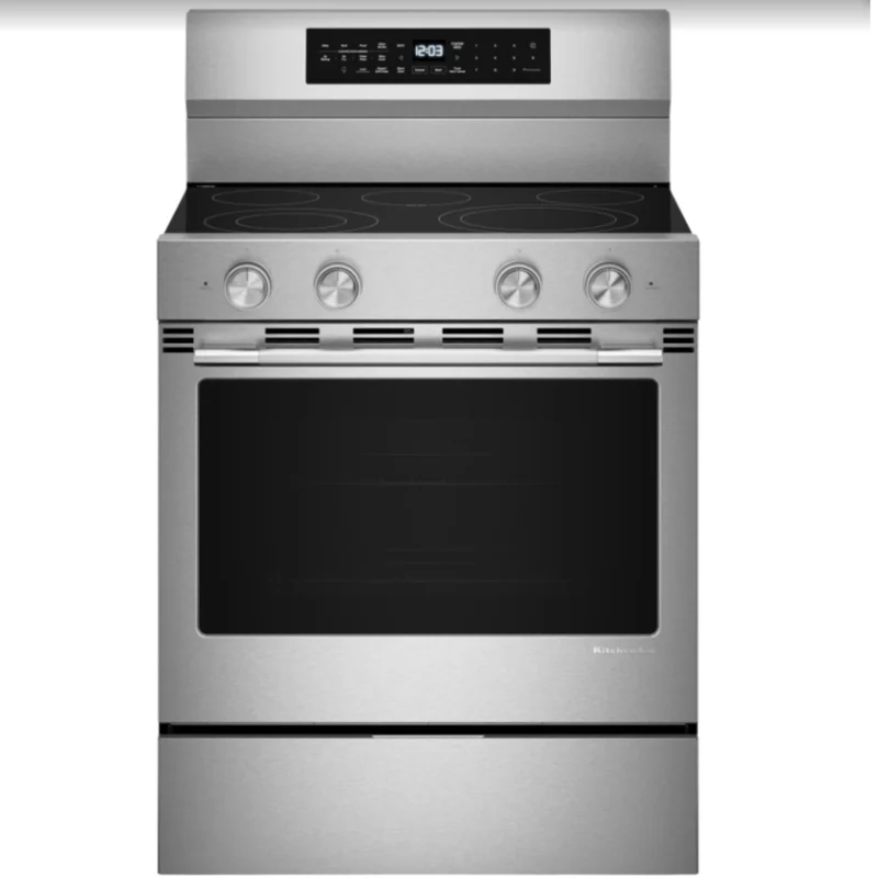 KitchenAid - 5.3 cu. ft Electric Range in Stainless - YKFES530SPS Stainless