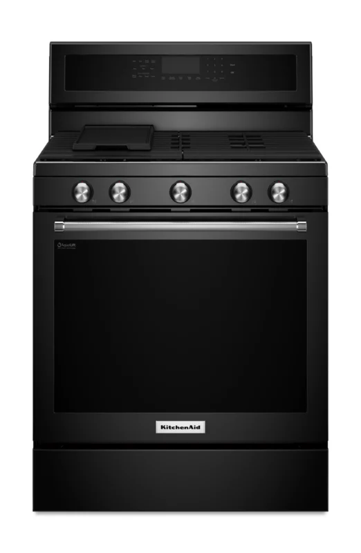 KitchenAid - 5.8 cu. ft Gas Range in Black - KFGG500EBL Black