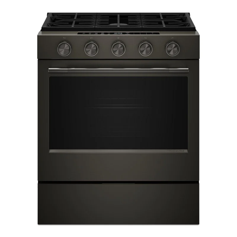 KitchenAid - 5 cu. ft Gas Range in Black Ore - KSGS530SBE Black