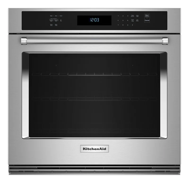 KitchenAid - 5 cu. ft Single Wall Oven in Stainless - KOES530PSS Stainless