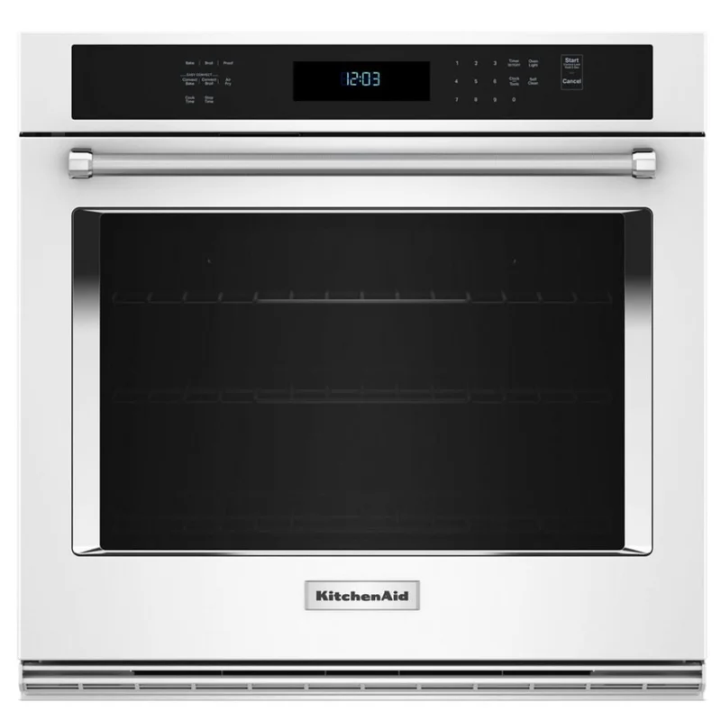 KitchenAid - 5 cu. ft Single Wall Oven in White - KOES530PWH White