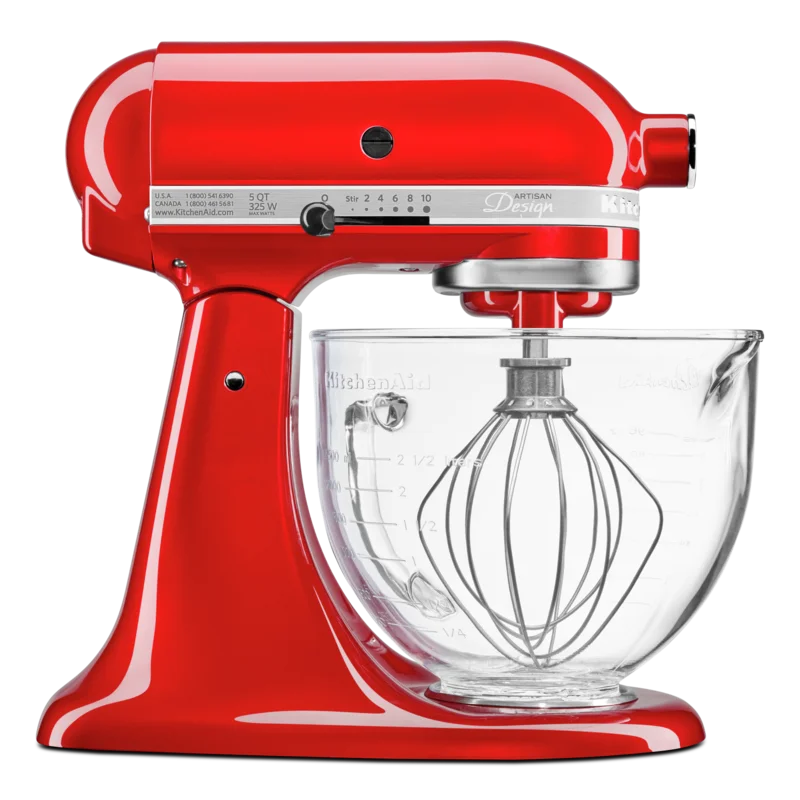 KitchenAid - 5 Quarts Tilt-Head Mixer in Red - KSM155GBCA Red