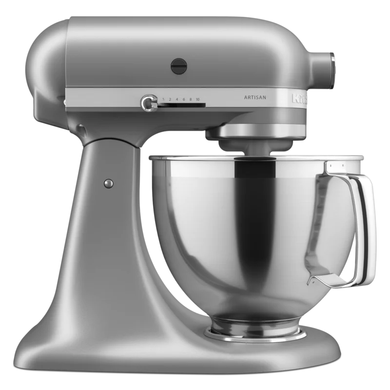 KitchenAid - 5 Quarts Tilt-Head Mixer in Silver - KSM195PSCU Silver
