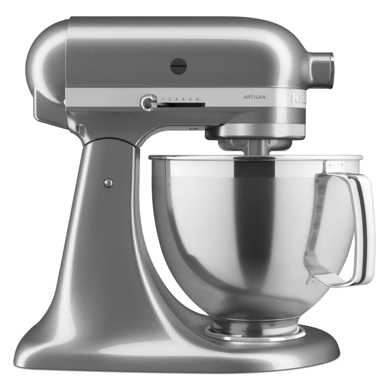 KitchenAid - 5 Quarts Tilt-Head Mixer in Silver - KSM195PSMS Silver