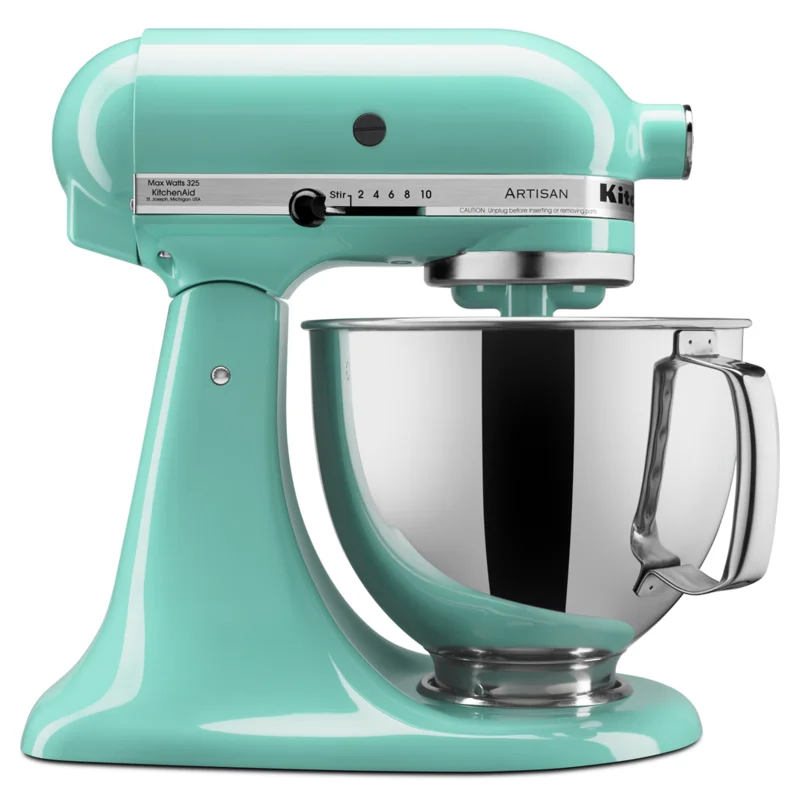 KitchenAid - 5 Quarts Tilt-Head Mixer in Turquoise - KSM150PSAQ Turquoise