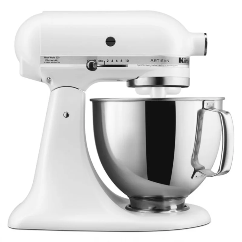 KitchenAid - 5 Quarts Tilt-Head Mixer in White - KSM150PSFW White
