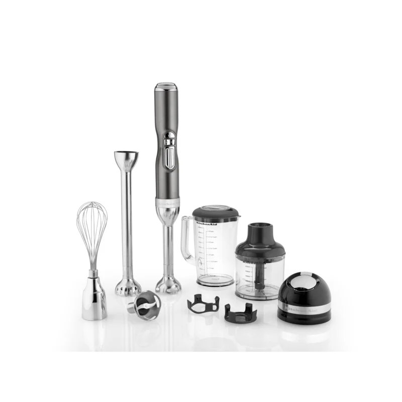 KitchenAid - 5-Speed Cordless Hand Mixer in Silver - KHB3581MS Silver