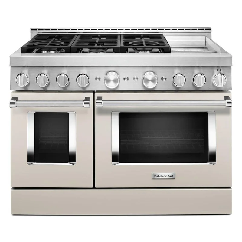 KitchenAid - 6.3 cu. ft Gas Range in White - KFGC558JMH White