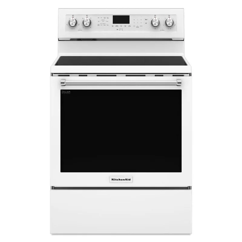 KitchenAid - 6.4 cu. ft Electric Range in White - YKFEG500EWH White