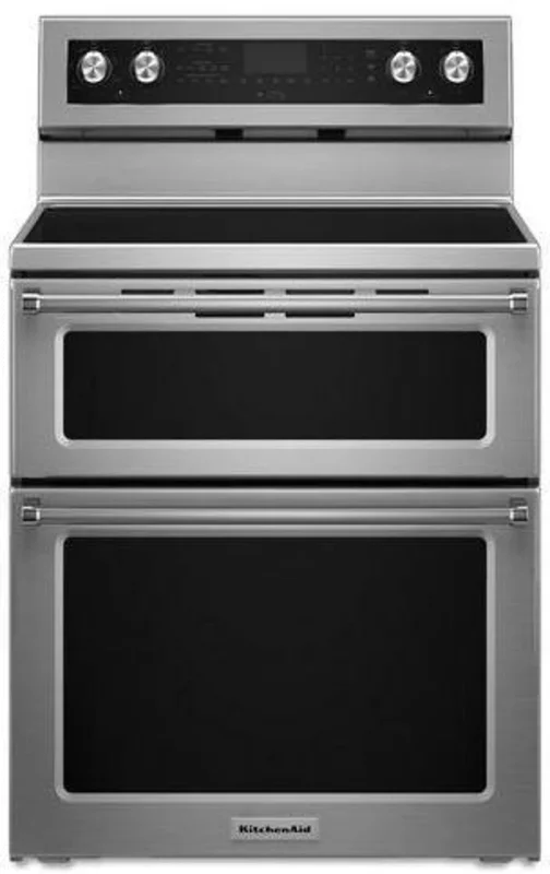 KitchenAid - 6.7 cu. ft Electric Range in Stainless - YKFED500ESS Stainless