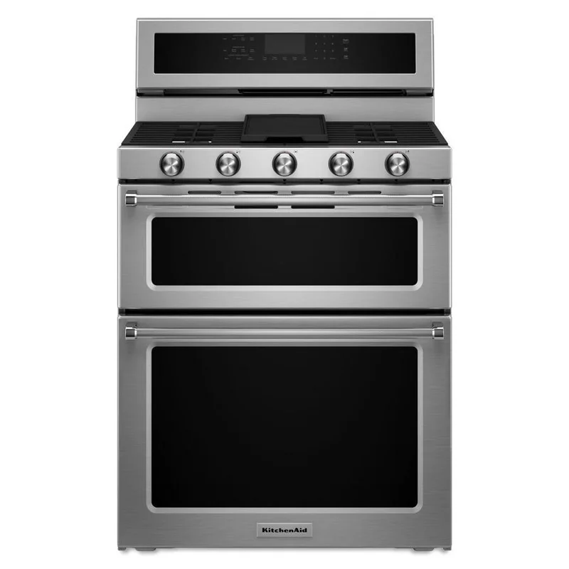 KitchenAid - 6 cu. ft Gas Range in Stainless - KFGD500ESS Stainless