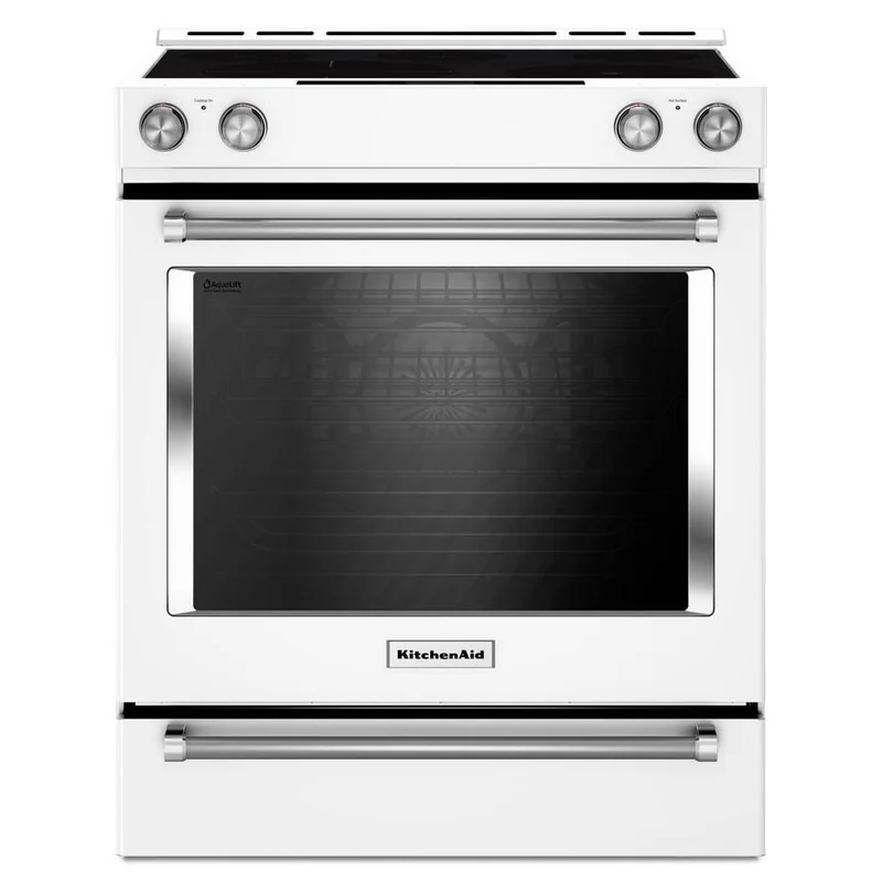 KitchenAid - 7.1 cu. ft Electric Range in White - YKSEB900EWH White
