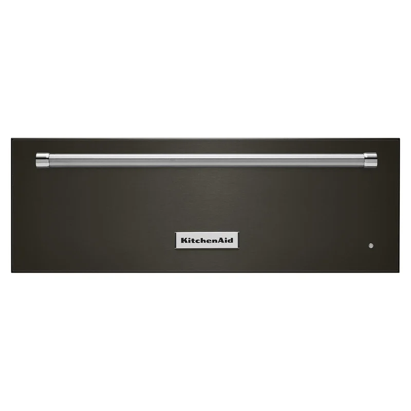 KitchenAid - cu. ft Warming Drawer Wall Oven in Black Stainless - KOWT107EBS Black Stainless