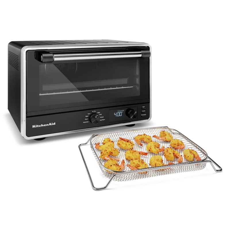 KitchenAid - Digital Countertop Oven with Air Fry in Black - KCO124BM Black