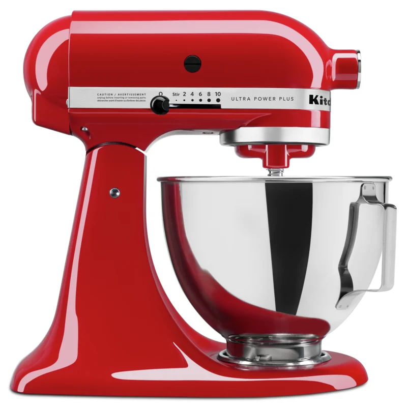 KitchenAid -   Ultra Power Plus Series 4.5 Quart Tilt-Head Mixer In Red - KSM96ER Red