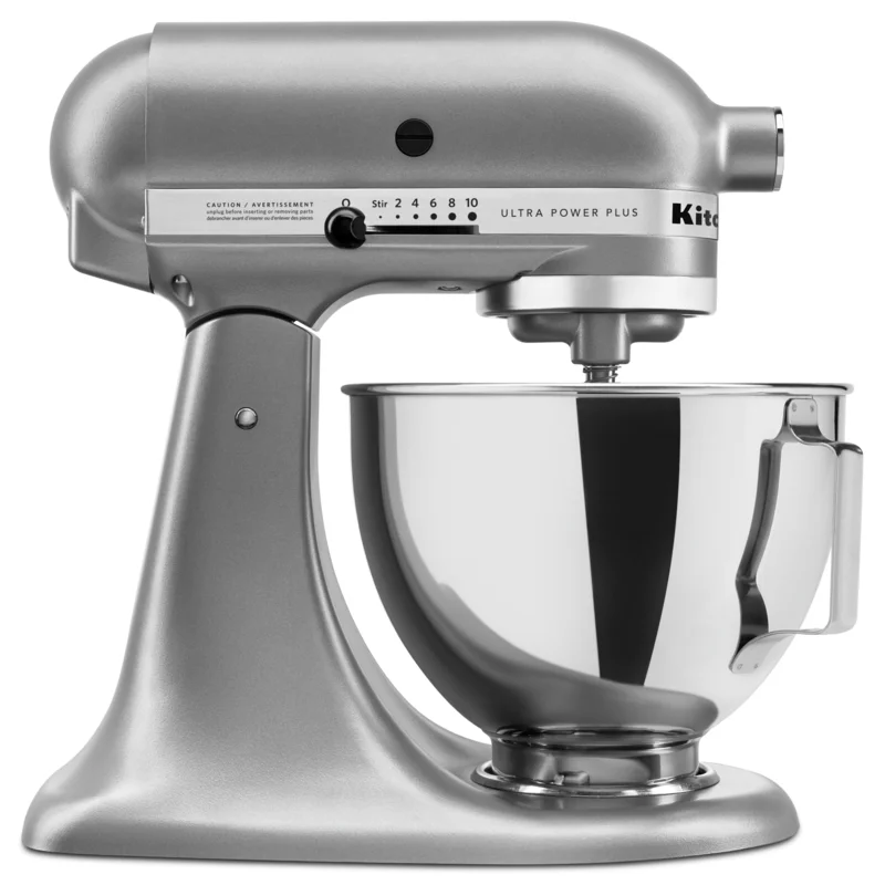 KitchenAid -   Ultra Power Plus Series 4.5 Quart Tilt-Head Mixer In Silver - KSM96CU Silver