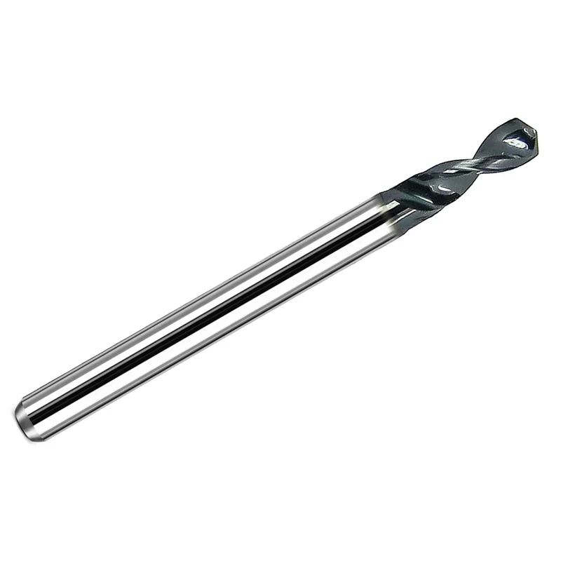 Kyocera 2.95mm (0.1161") Carbide Micro Drill Bit AlTiN 130 Split Point 1/8" Shank 105-1161L400 K108
