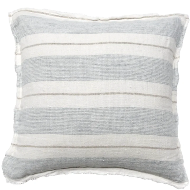 Laguna Pillow, Ocean/ Natural- 20" x 20"