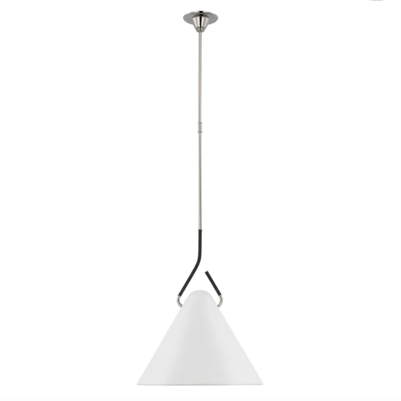 Laken 19" Pendant in Polished Nickel