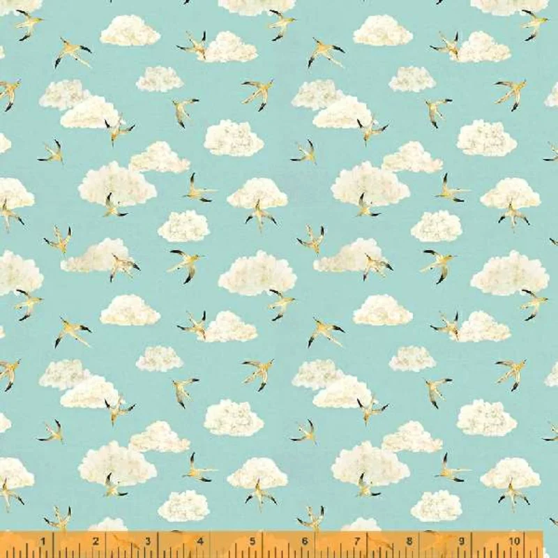 LAND AND SEA: Seabirds And Clouds-Daylight (1/4 Yard)