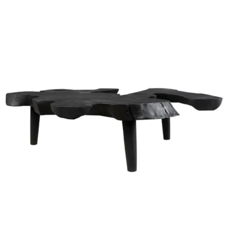 Large Free Form Style Cocktail Table, 77"L x 71"W x 19"H