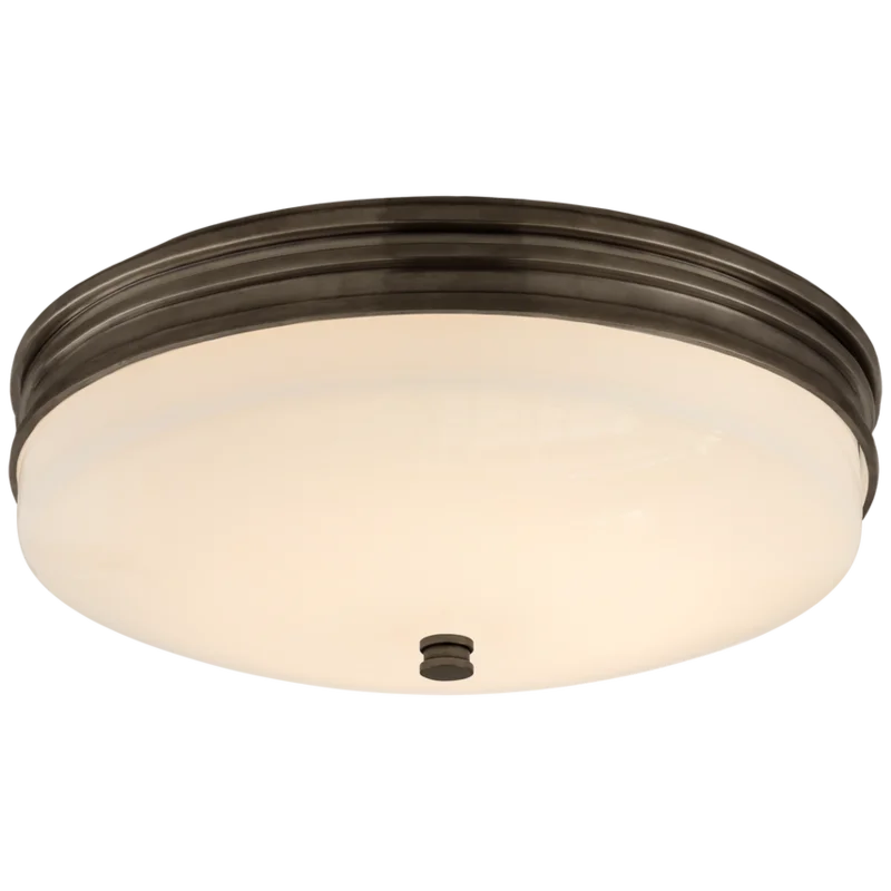 Launceton Small Flush Mount, Bronze, 12.75"W