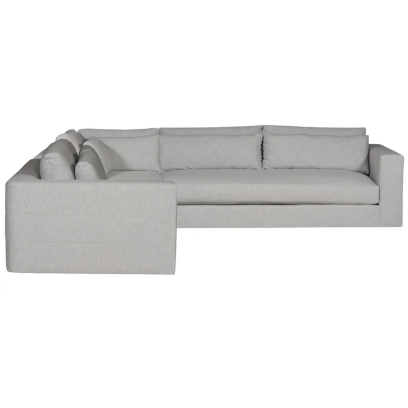 Leone Sectional, Identify Dove Performance Fabric, 138" x 138"D