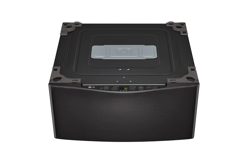 LG - 1.1 cu. Ft  Compact Washer in Black Stainless - WD200CB Black Stainless