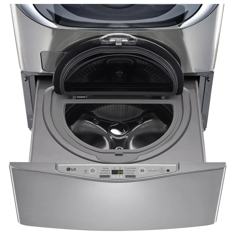 LG - 1.1 cu. Ft  Compact Washer in Stainless - WD100CV Stainless