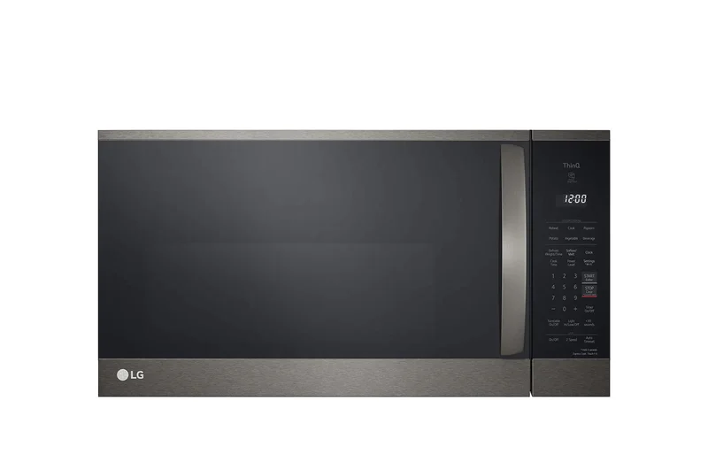 LG - 1.8 cu. Ft Over the range Microwave in Black Stainless - MVEM1825D Black Stainless