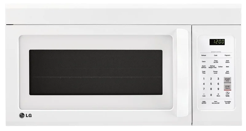 LG - 1.8 cu. Ft Over the range Microwave in White - LMV1852SW White