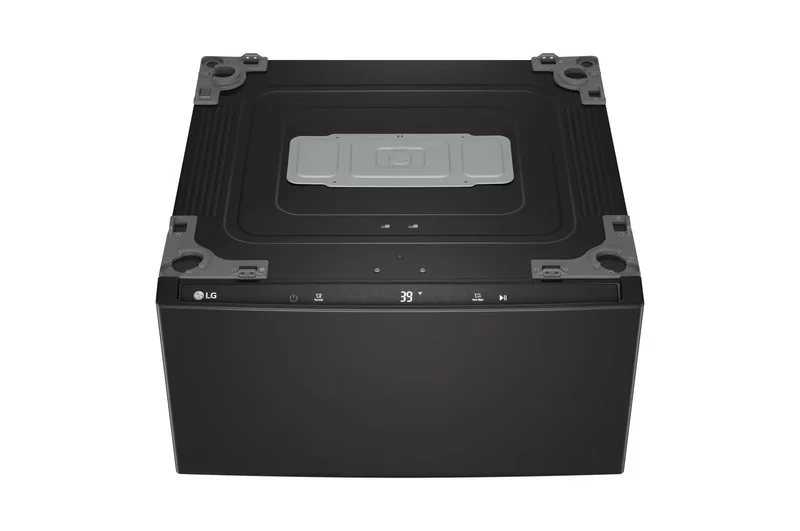 LG - 1 cu. Ft Compact Washer in Black Stainless - WD300CB Black Stainless