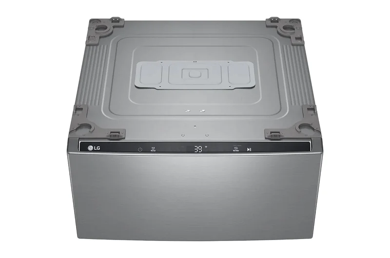LG - 1 cu. Ft Compact Washer in Grey - WD300CV Grey