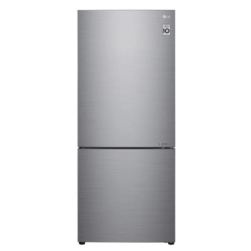 LG - 27.6 Inch 14.7 cu. ft Bottom Mount Refrigerator in Silver - LBNC15231V PLATINUM