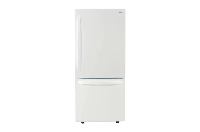 LG - 29.75 Inch 22.1 cu. ft Bottom Mount Refrigerator in White - LRDNS2200W White