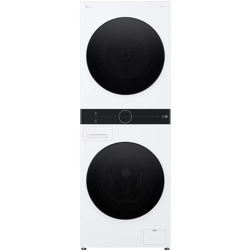 LG - 3.1 cu. Ft Washer and 4.2 cu. Ft Dryer WashTower in White - WKHC152HWA White