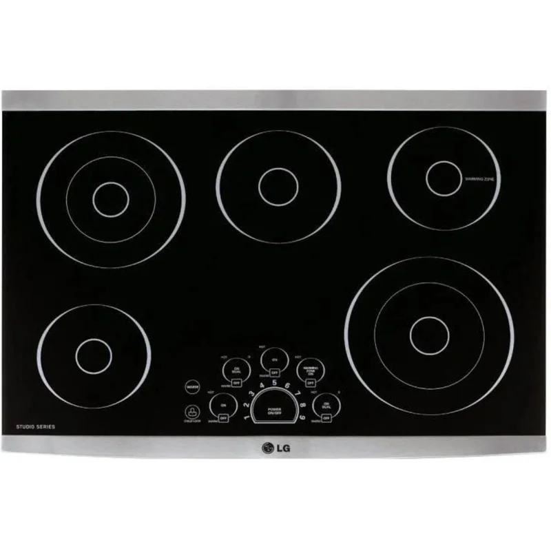 LG - 30.8 Inch Electric Cooktop in Stainless - LSCE305ST Stainless