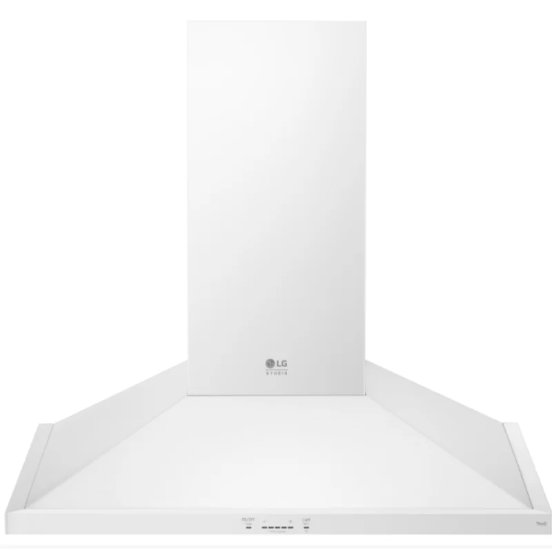 LG - 30 Inch 600 CFM Wall Mount and Chimney Range Vent in White - LSHD3080N White