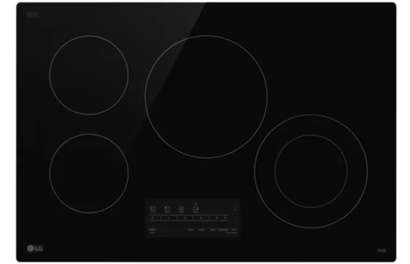 LG - 30 Inch Electric Cooktop in Black - CBEW3013BE Black