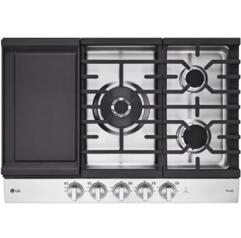 LG - 30 Inch Gas Cooktop in Stainless - CBEW3027S Stainless