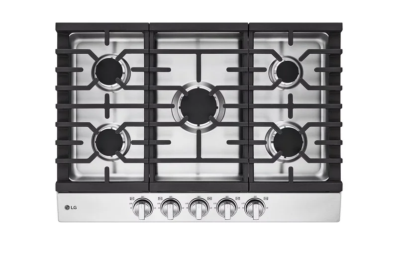 LG - 30 inch wide Gas Cooktop in Stainless - CBGJ3023S Stainless