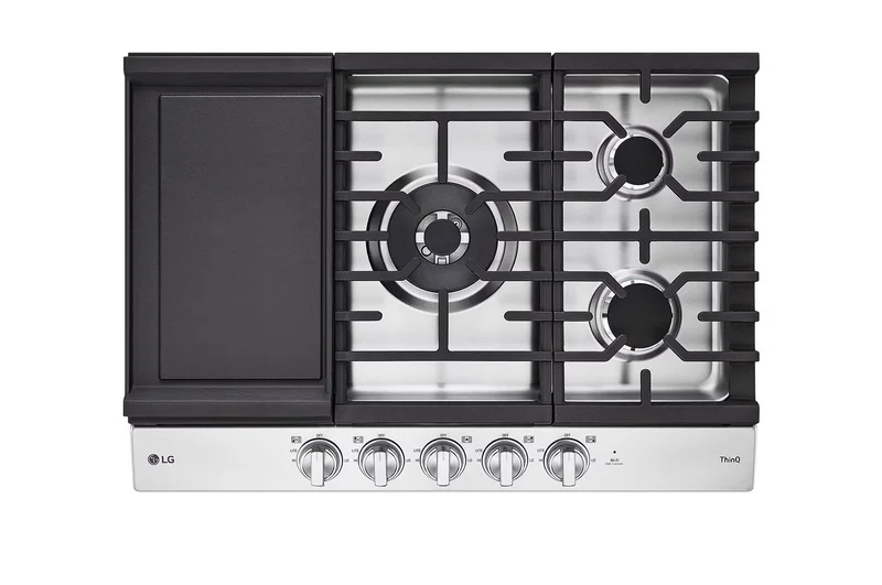 LG - 30 inch wide Gas Cooktop in Stainless - CBGJ3027S Stainless